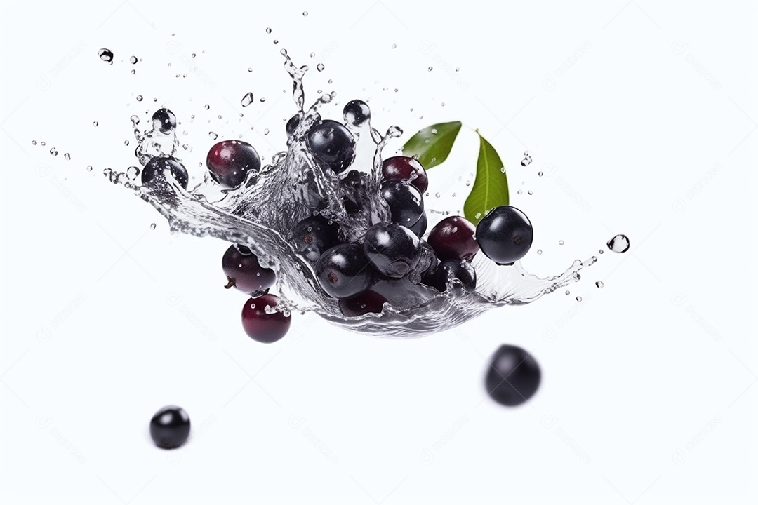 Frutas frescas sobre fundo isolado branco