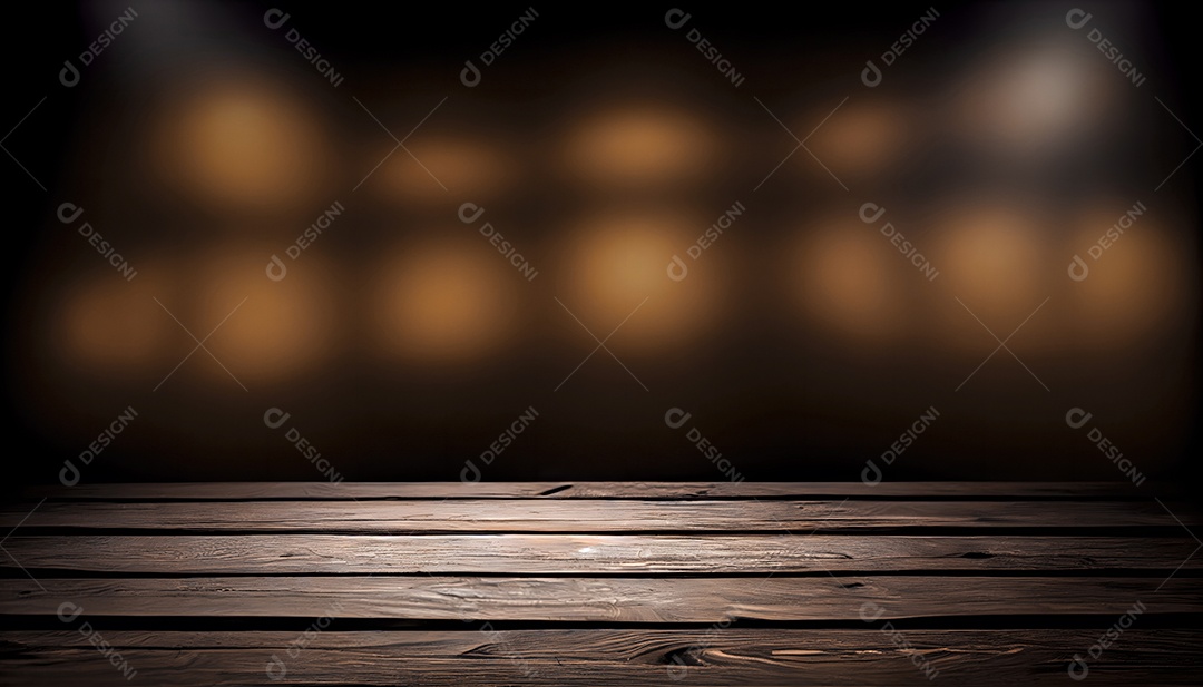 Cenário fundo desfoque mesa de madeira paisagem