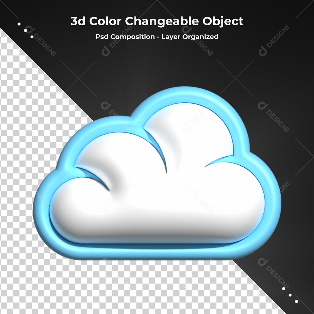 Elemento De Nuvem Para Composição PSD