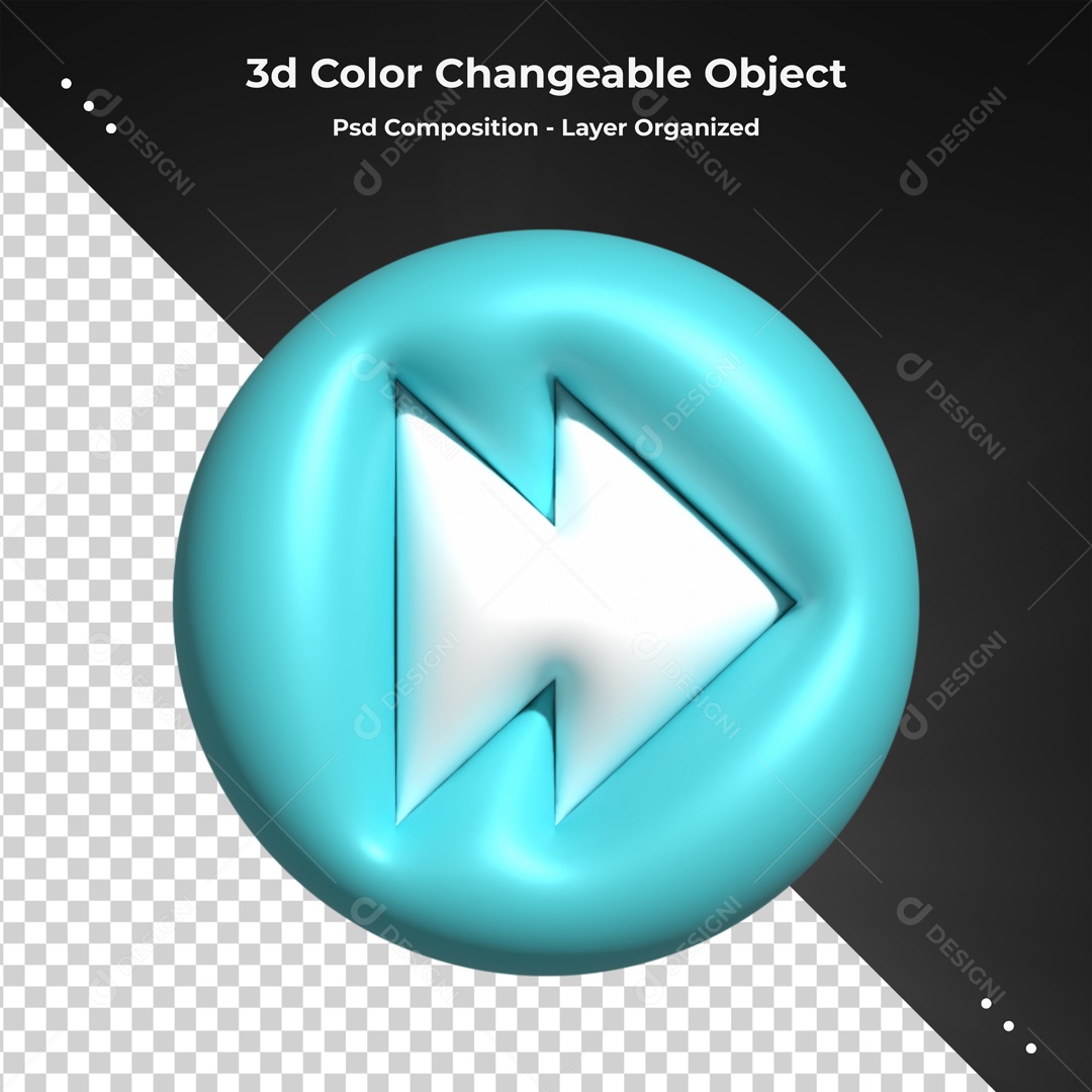 Elemento Botão De Avançar Para Composição PSD