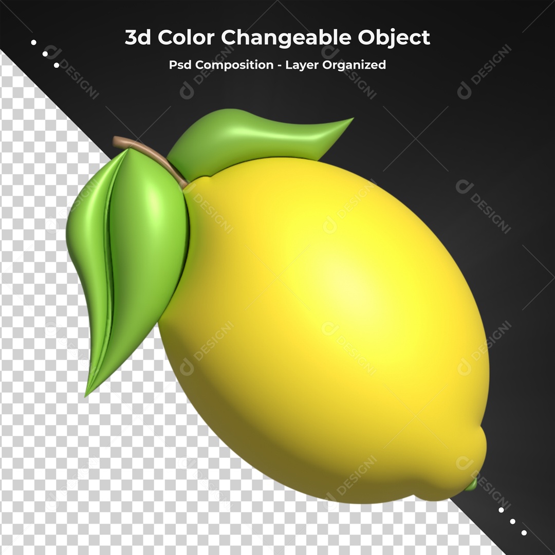 Elemento De Fruta Limão Para Composição PSD