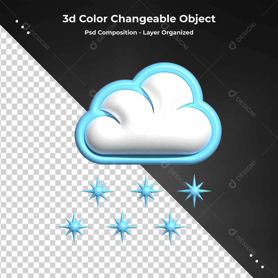 Elemento De Neve Para Composição PSD