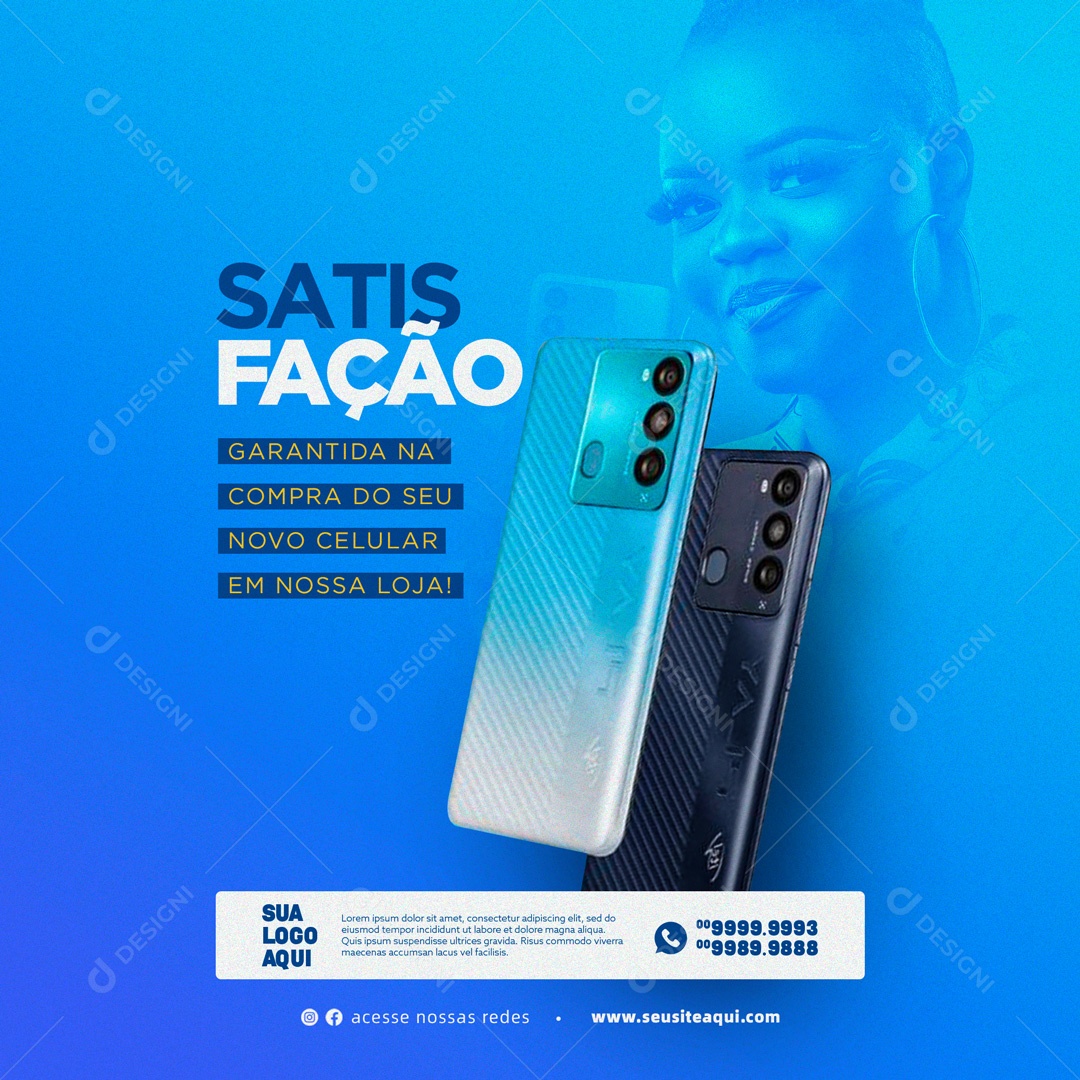 Loja de Celulares Social Media PSD Editável