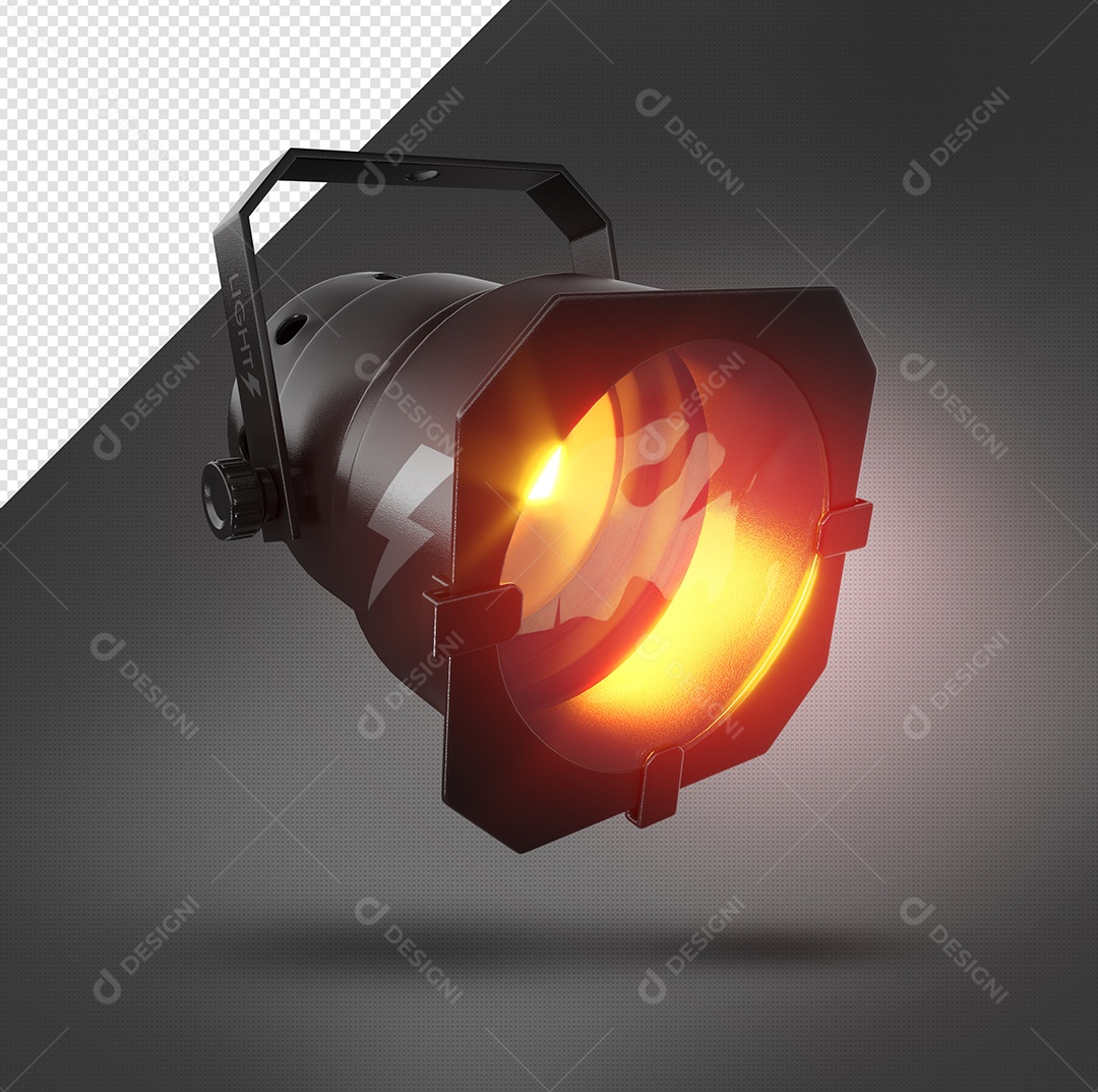 Canhão De Luz Elemento 3D Para Composição PSD