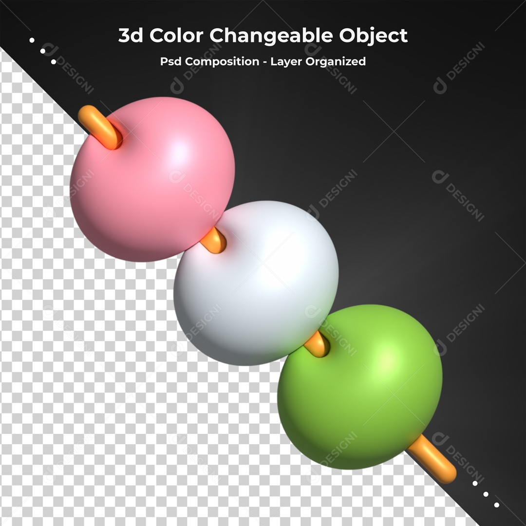 Elemento De Doce Em Palito Para Composição PSD