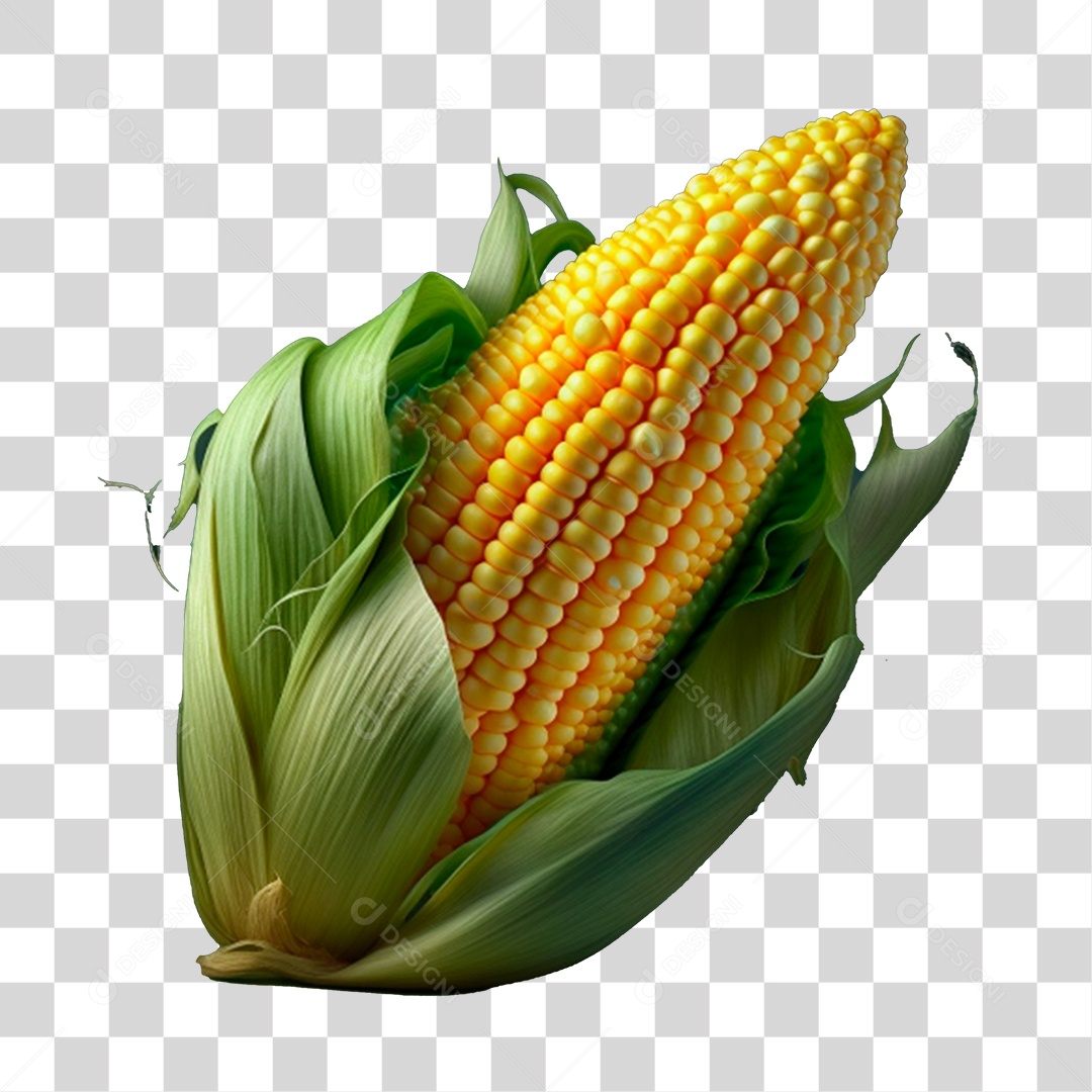 Milho maduro com a palha verde