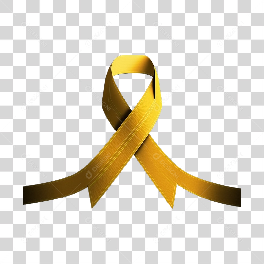 Laço Amarelo Para Composição PNG Transparente