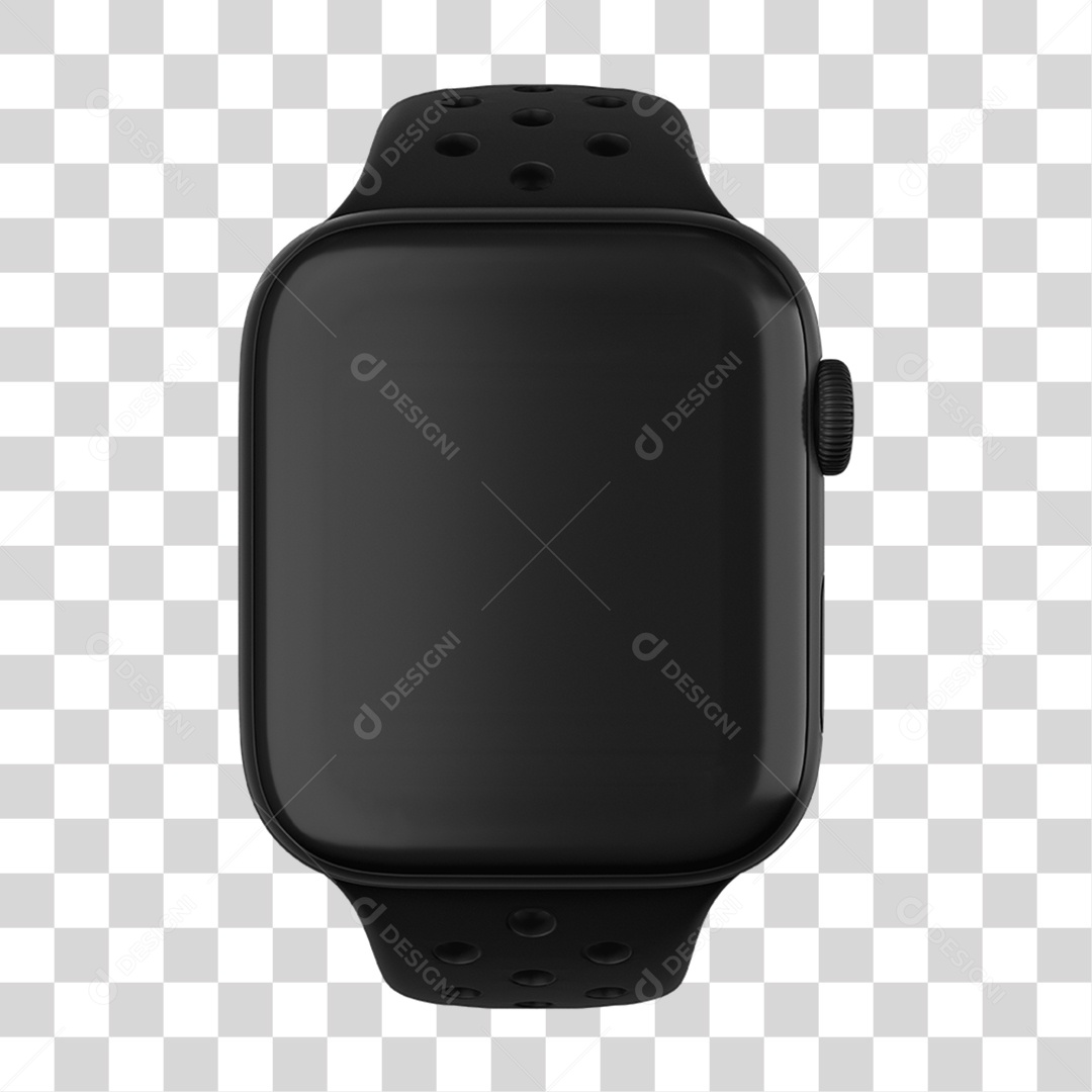 Relógio Smart Watch Fitness Tecnologia Vista de Frente PNG Transparente