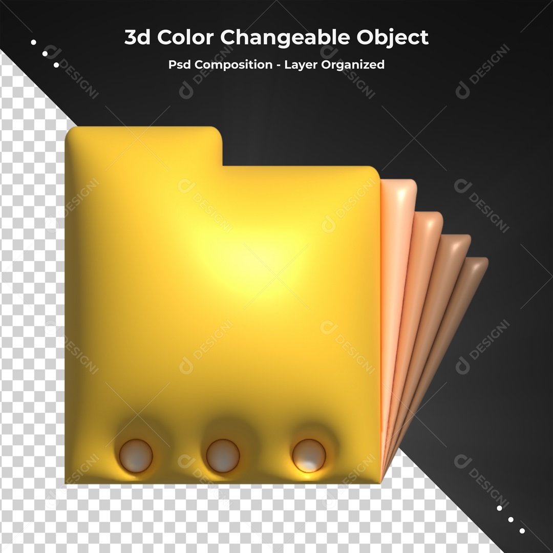 Elemento Pasta De Arquivo Para Composição PSD