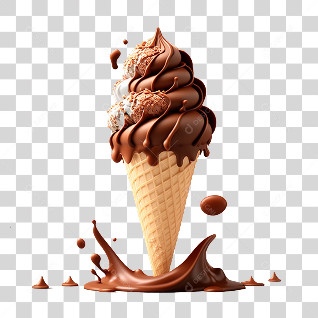 Casquinha De Chocolate PNG Transparente