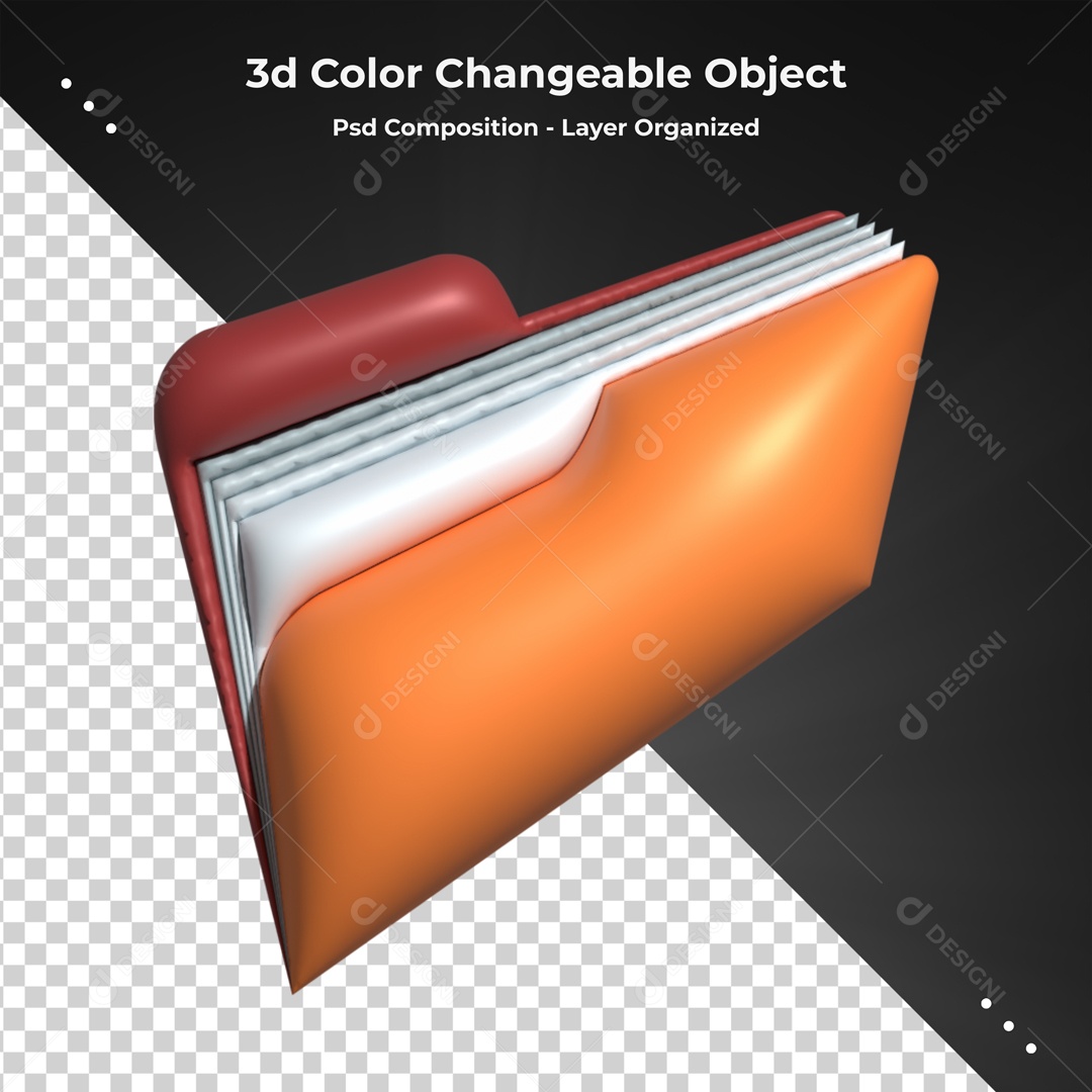 Elemento Pasta De Arquivo Para Composição PSD