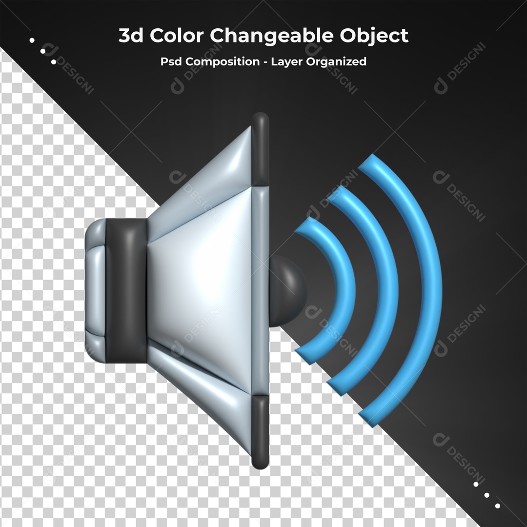 Elemento De Alto Falante Para Composição PSD