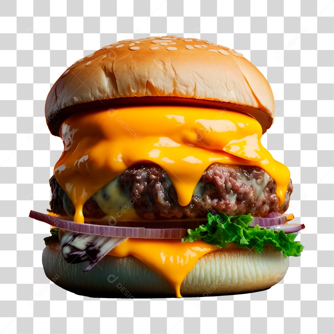 Delicioso Hamburguer PNG Transparente