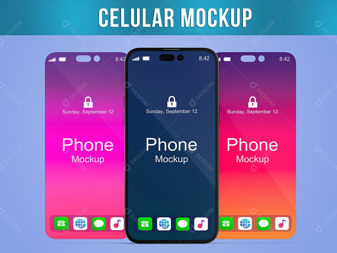 Celular Mockup Smartphone PSD