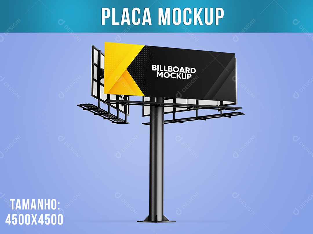 Outdoor Mockup Placa Publicitária PSD
