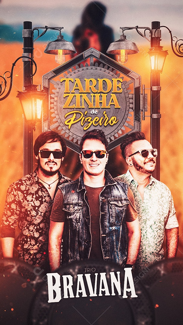 Story Tardezinha Pizeiro Flyer Bravana Social Media PSD Editável