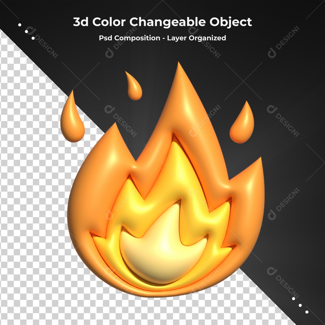 Elemento De Fogo Para Composição PSD