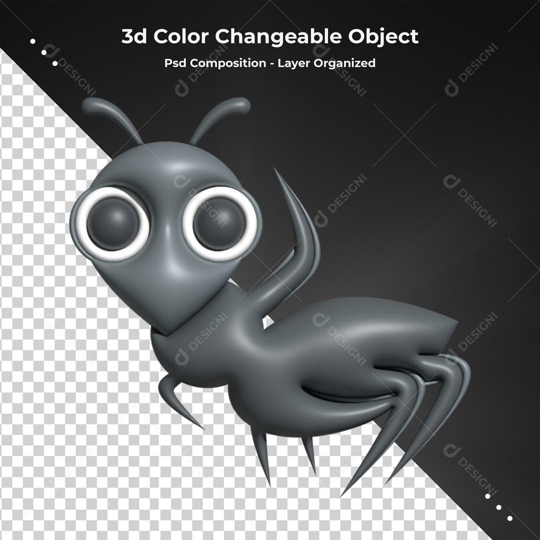 Elemento De Formiga Preta Para Composição PSD