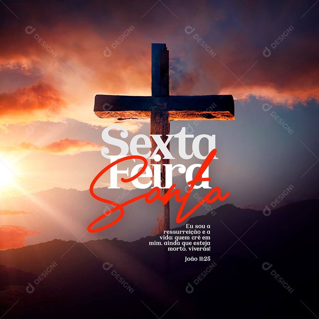 Sexta-feira Santa Social Media PSD Editável