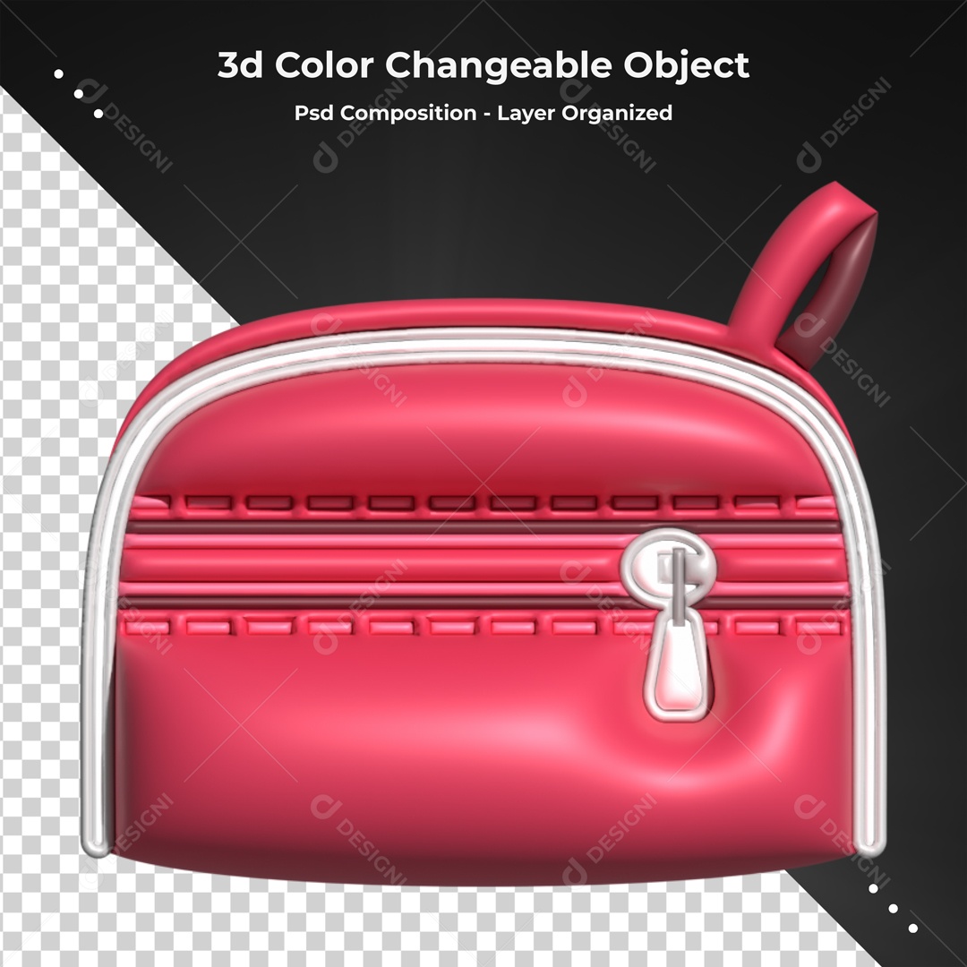 Elemento De Pochete Vermelha Para Composição PSD