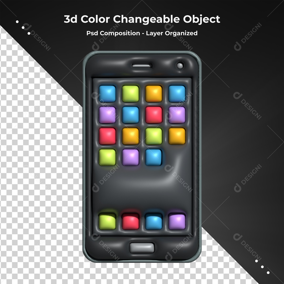 Elemento De Celular Para Composição PSD
