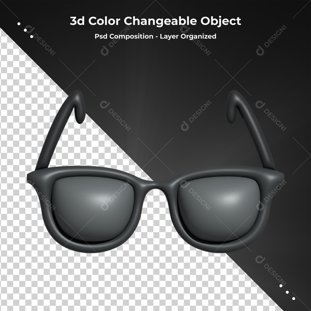 Elemento De Óculos Escuro Para Composição PSD