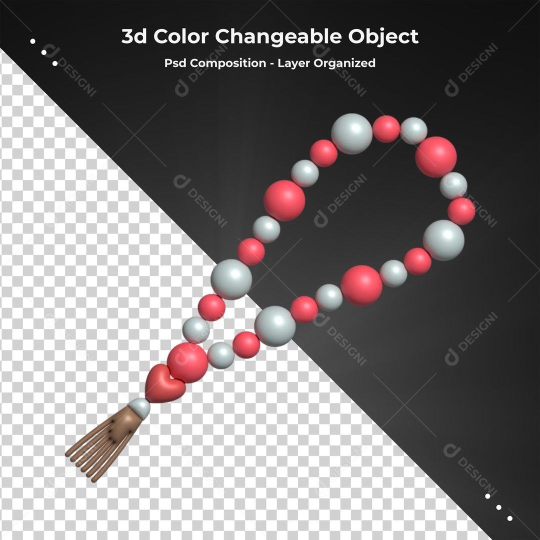 Elemento Cordão Colorido Para Composição  PSD