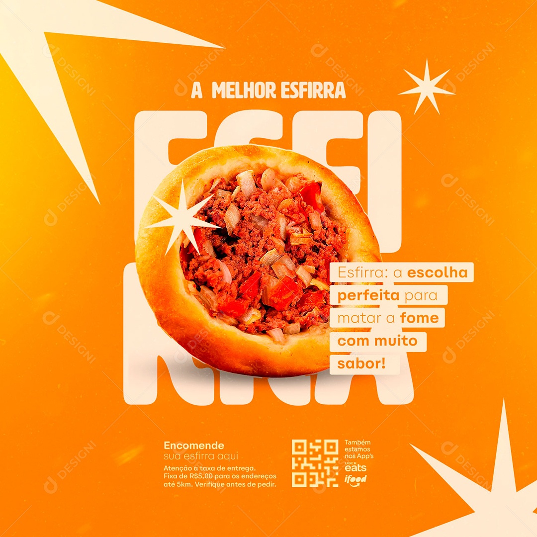 A Melhor Esfirra A Escolha Perfeita Social Media PSD Editável