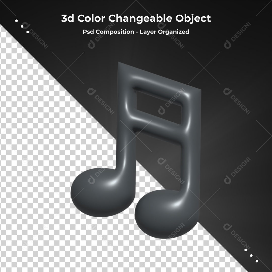 Elemento De Nota Musical Para Composição PSD