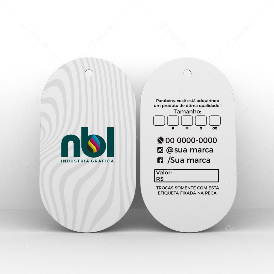 Mockup Etiqueta de Roupas PSD