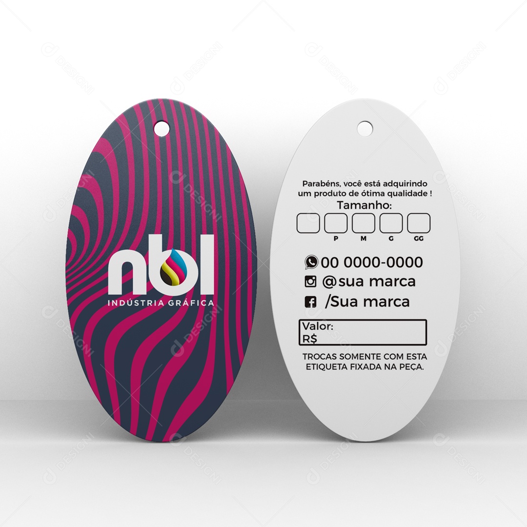 Mockup Etiqueta de Roupas PSD