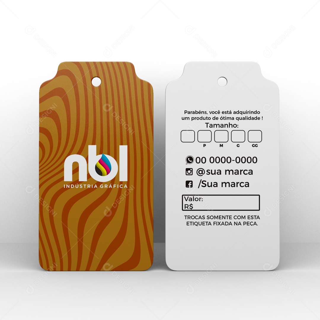 Mockup Etiqueta de Roupas PSD