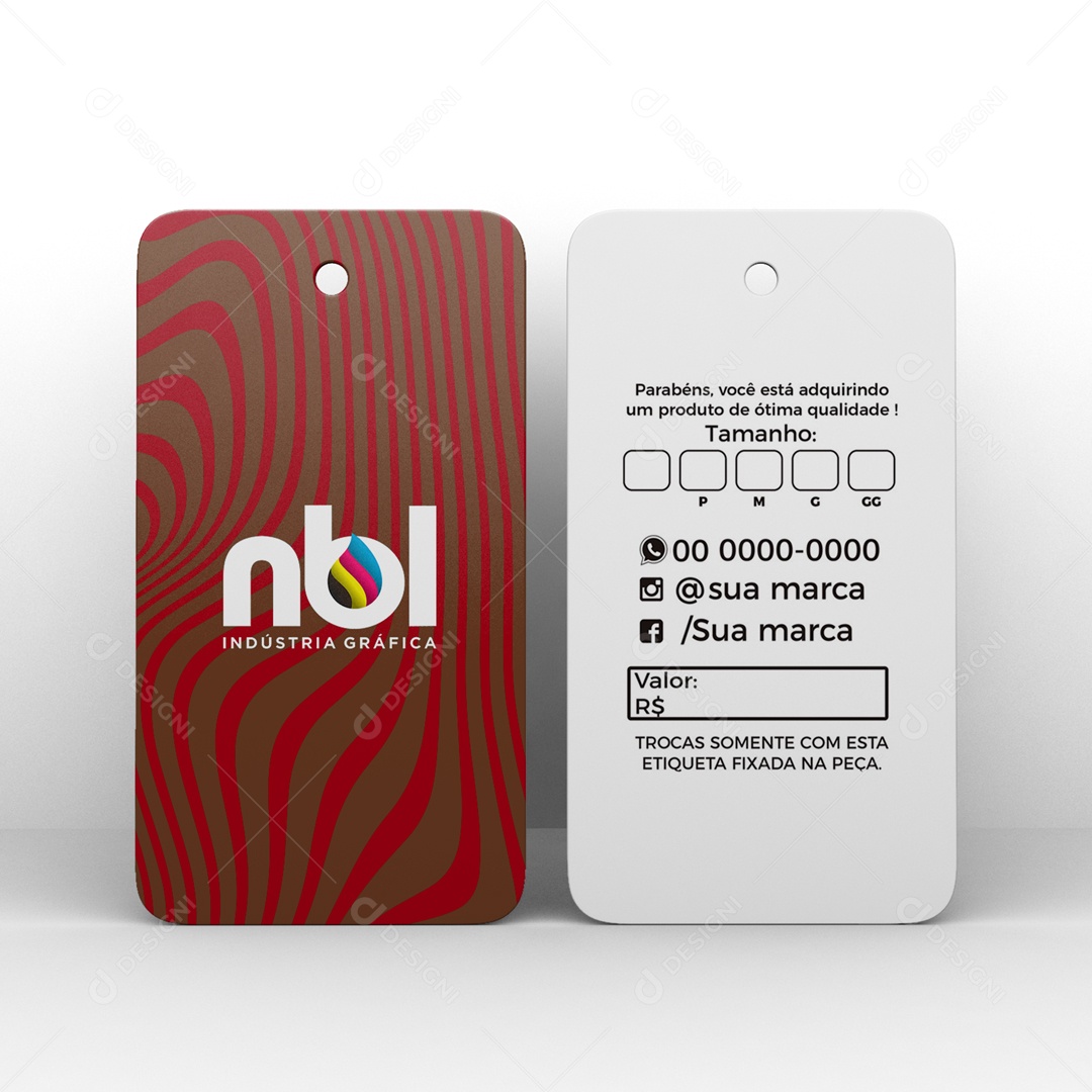 Mockup Etiqueta de Roupas PSD