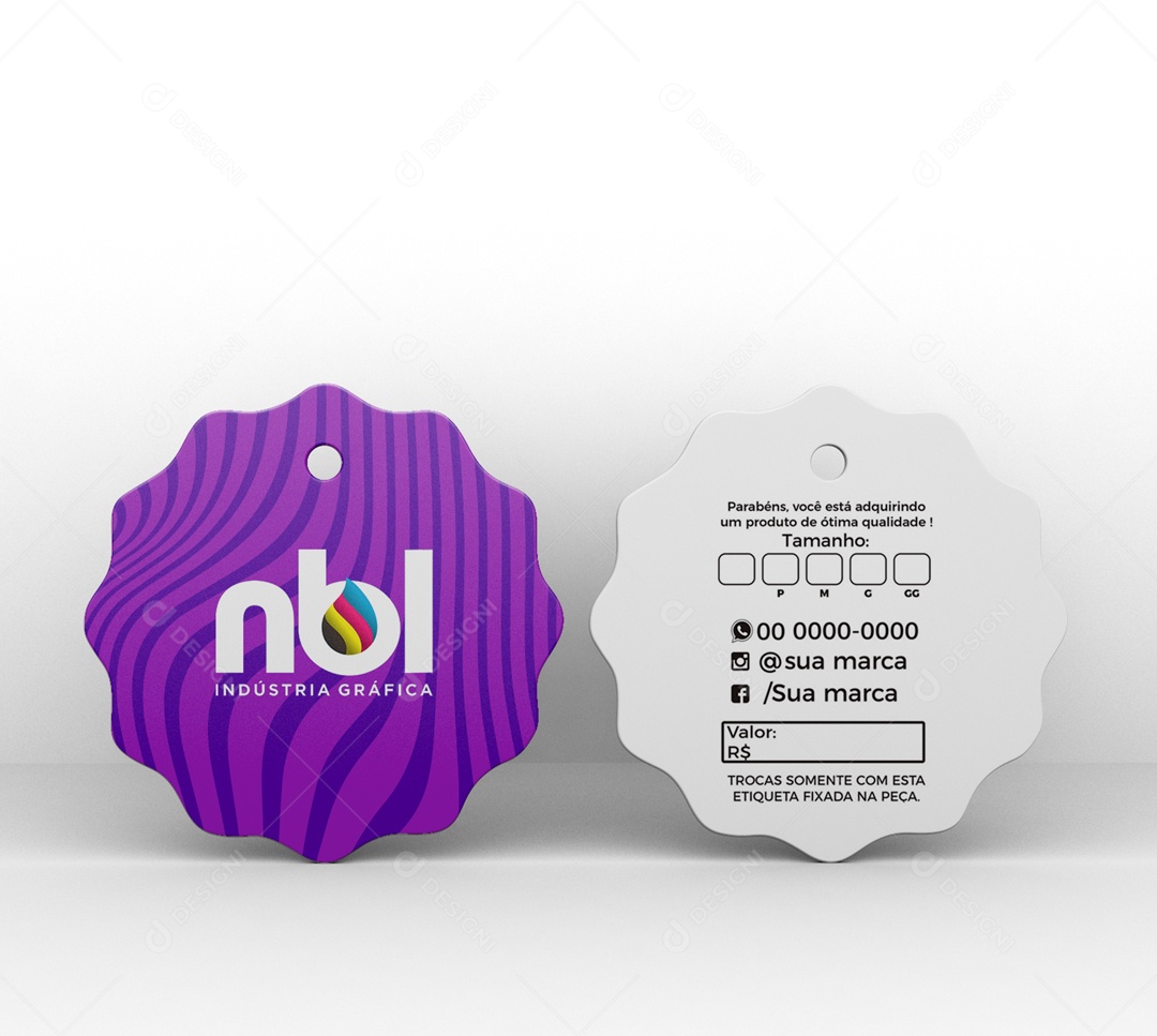 Mockup Etiqueta de Roupas PSD