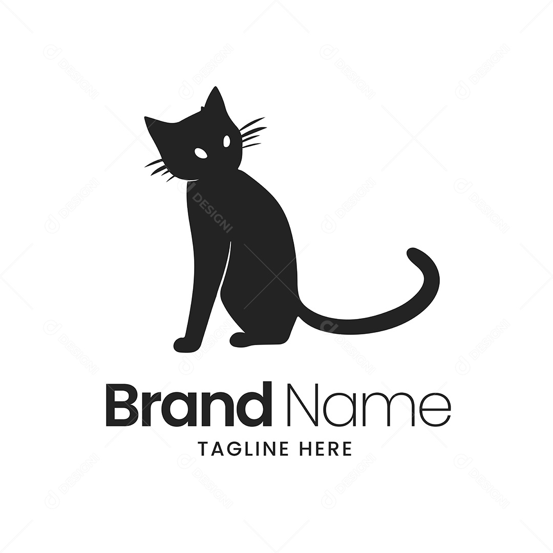 Logotipo de Gato Vetor EPS