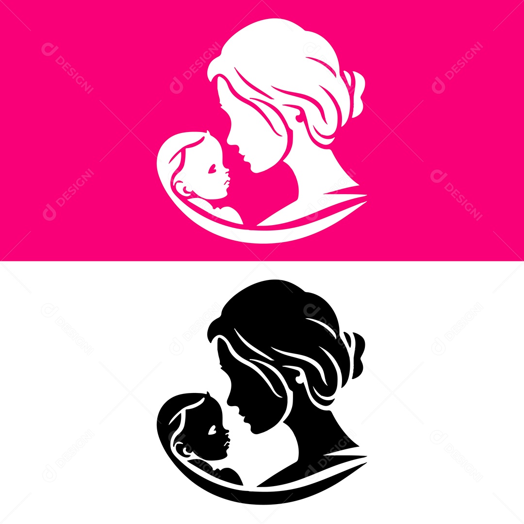 Logotipo do Dia das Mães Vetor EPS