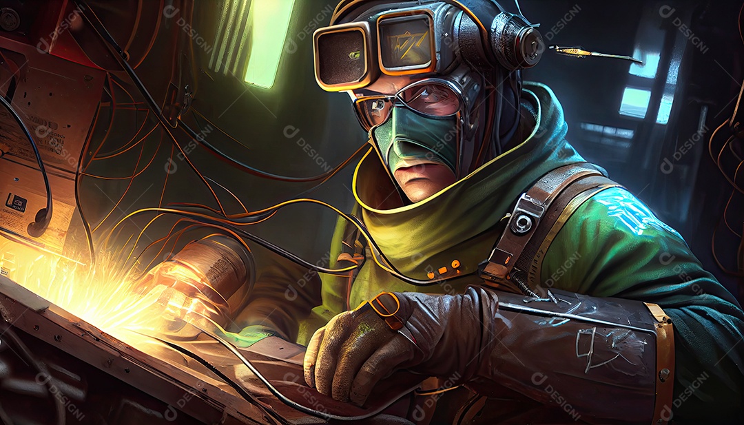 Soldador Industrial Com Torchspace Dia do Trabalho e a importância dos trabalhadores.