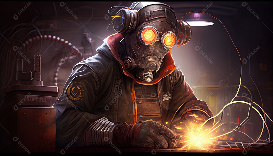 Soldador Industrial Com Torchspace Dia do Trabalho e a importância dos trabalhadores.