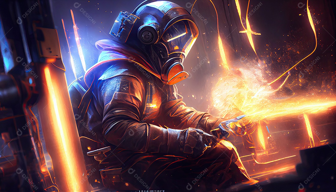 Soldador Industrial Com Torchspace Dia do Trabalho e a importância dos trabalhadores.