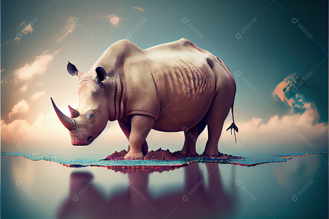 Dia Mundial do Rinoceronte 22 de setembro.