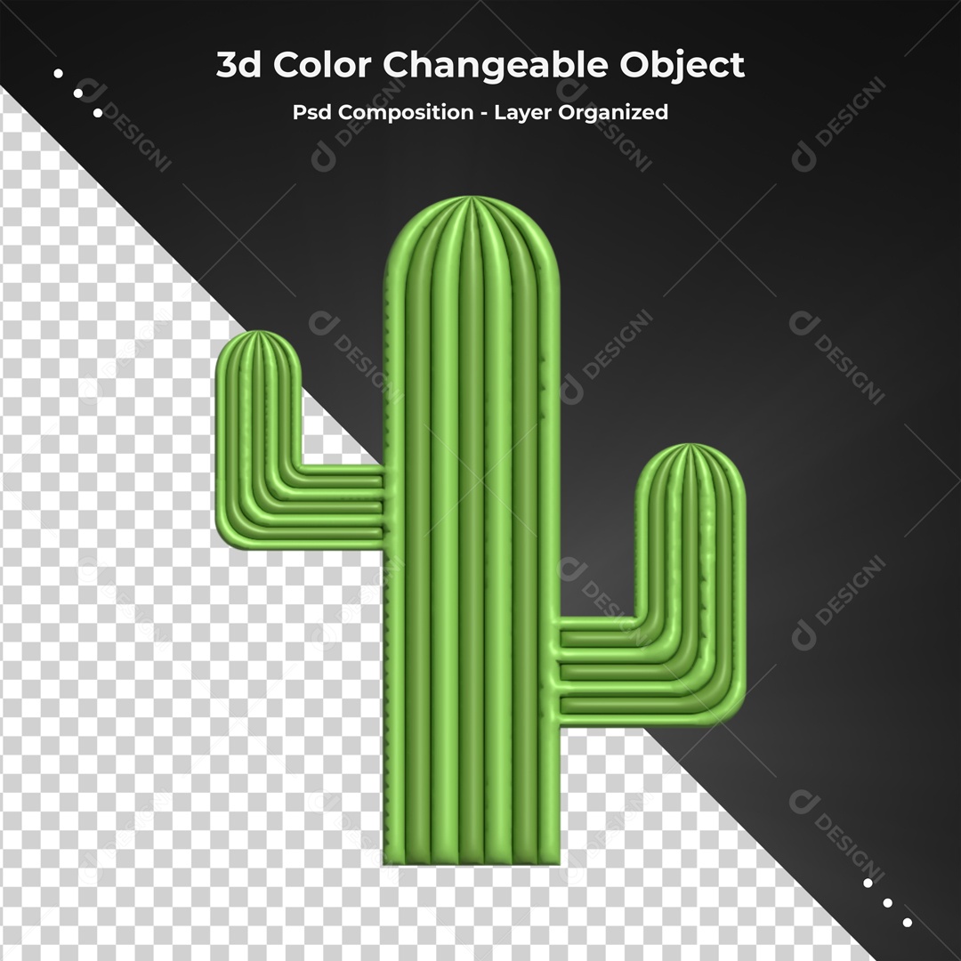 Elemento De Cacto Para Composição PSD