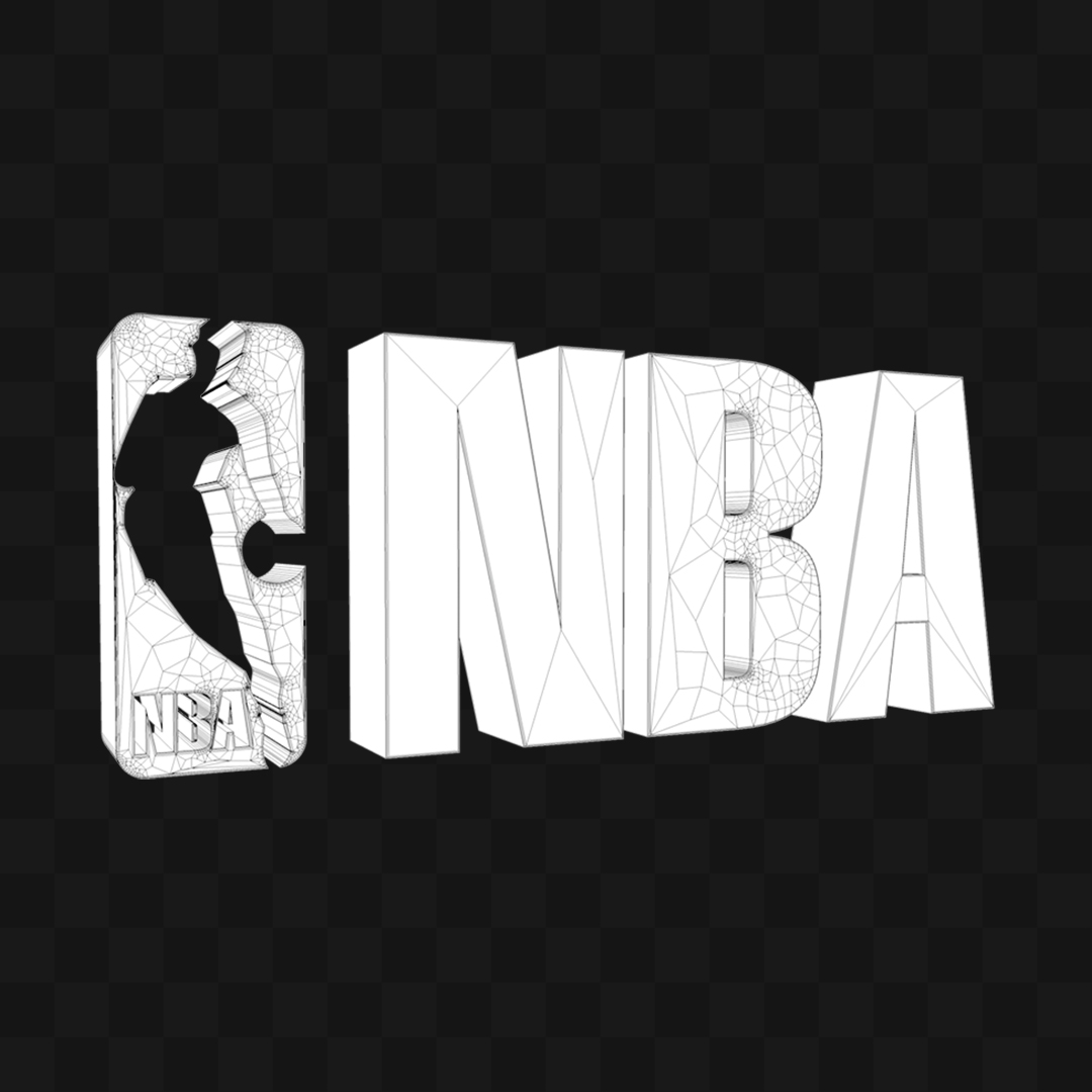 NBA Logo - Modelo 3D