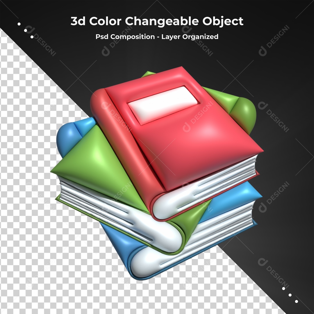 Elemento De Livros Empilhados Para Composição PSD