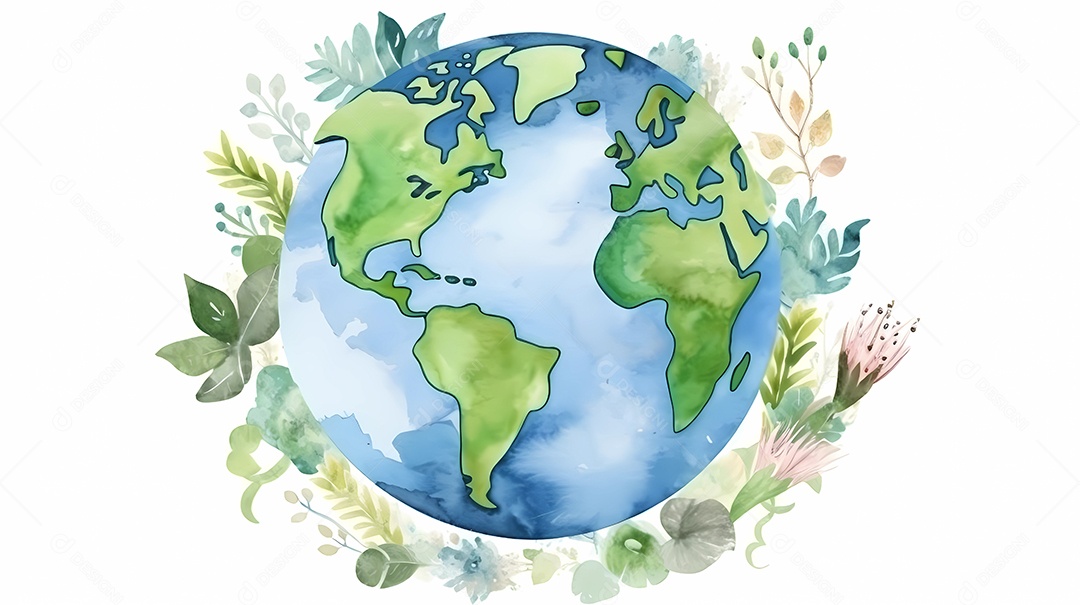 Ilustração do dia da terra. conceito de preservação e proteção.