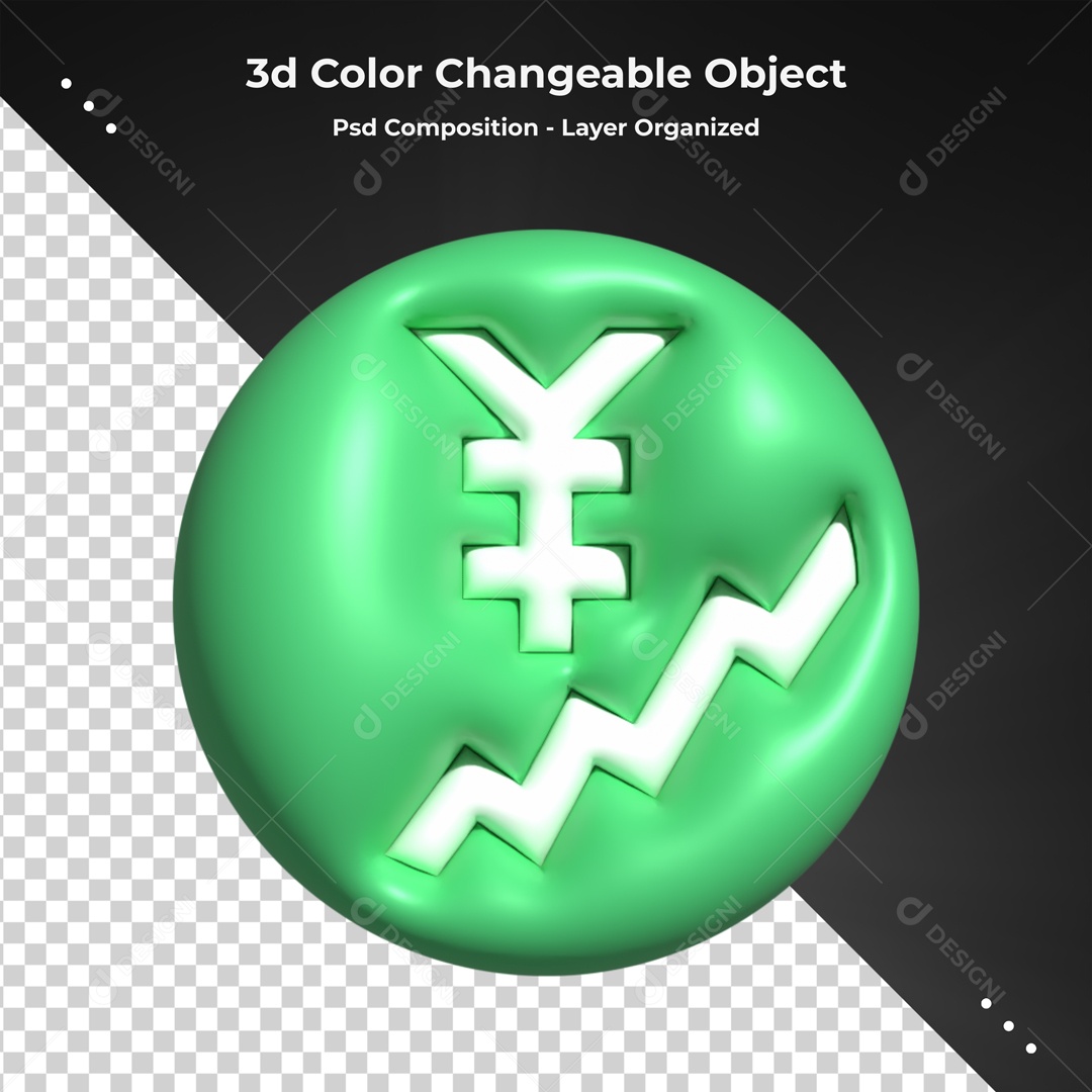 Elemento Redondo Verde Para Composição PSD