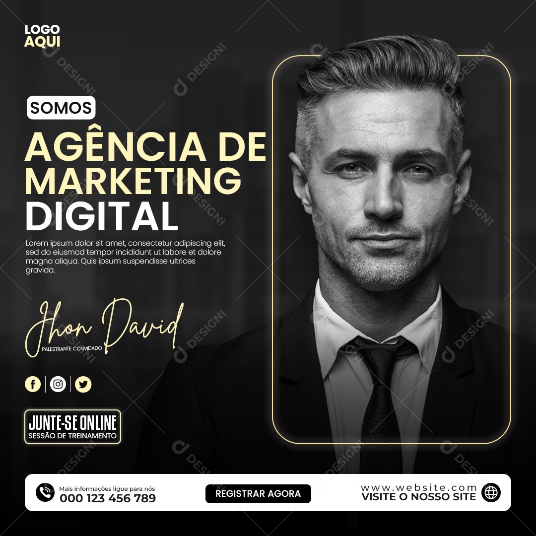 Somos Agência de Marketing Digital Social Media PSD Editável