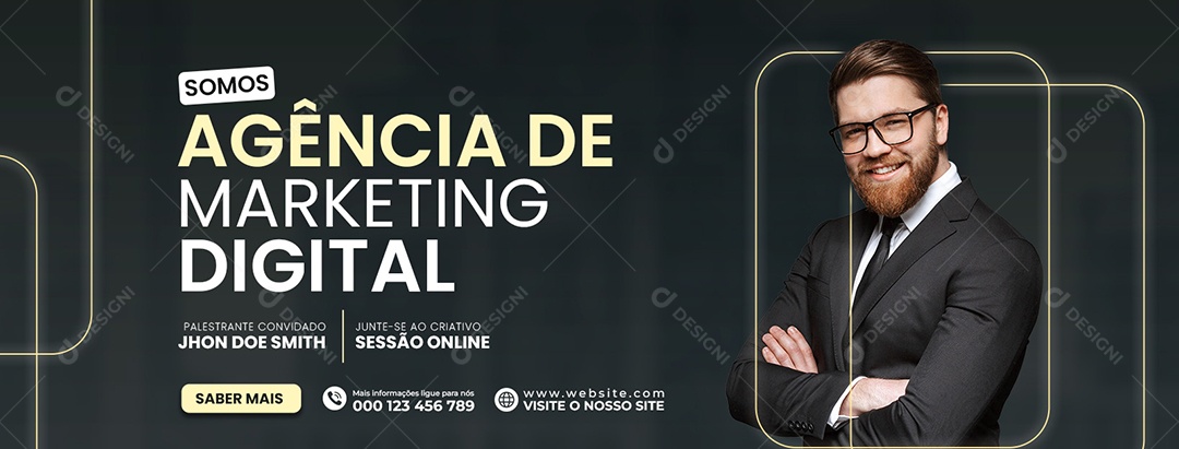 Somos Agência de Marketing Digital Social Media PSD Editável