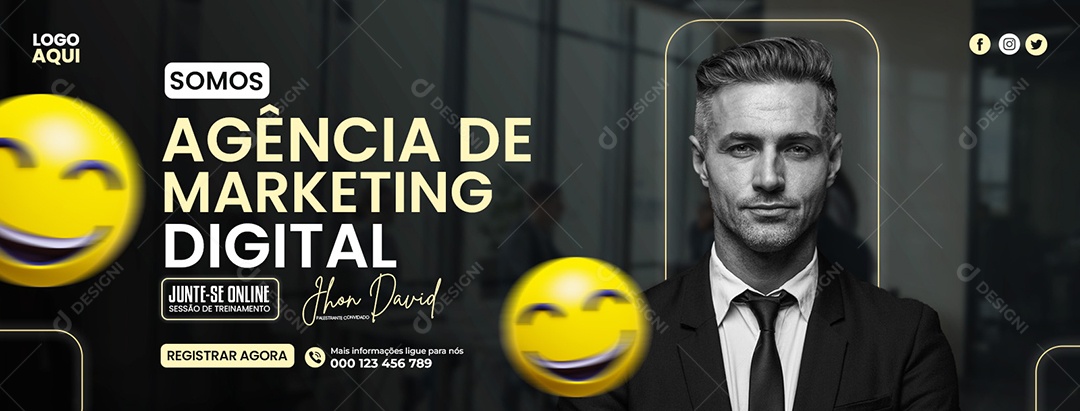 Somos Agência de Marketing Digital Social Media PSD Editável