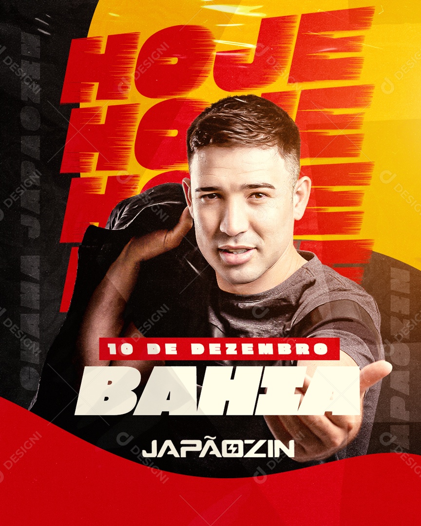 Flyer Show Japãozin Social Media PSD Editável