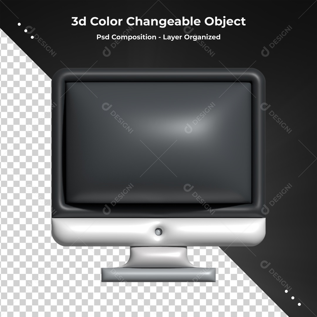 Elemento Tela De Computador Para Composição PSD
